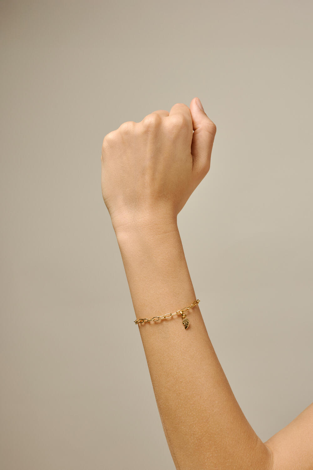 Twin Heart vedhæng, højre - forgyldt